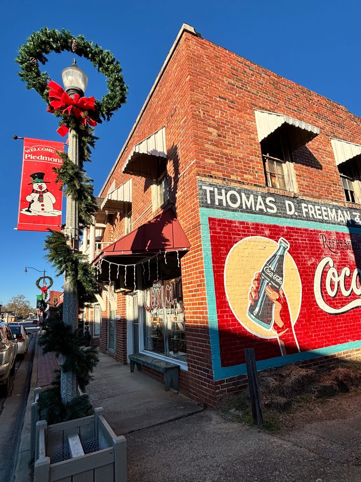 Coca-Cola mural in downtown Piedmont
